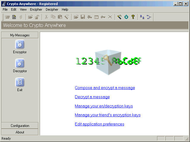 Crypto Anywhere software