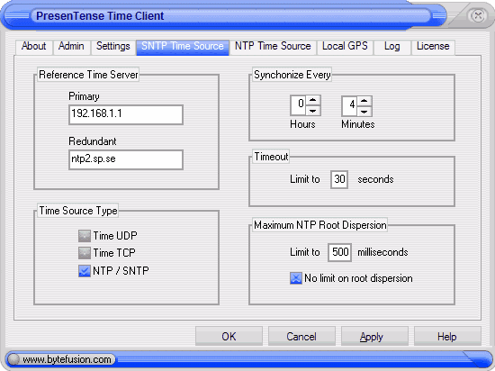 Screenshot for PresenTense Time Client XP/2000/2003/7 4.2