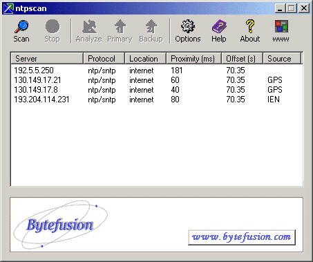 NTP Server Scanner is available free of charge to our customers to help administrators setup and configure time management on their networks.